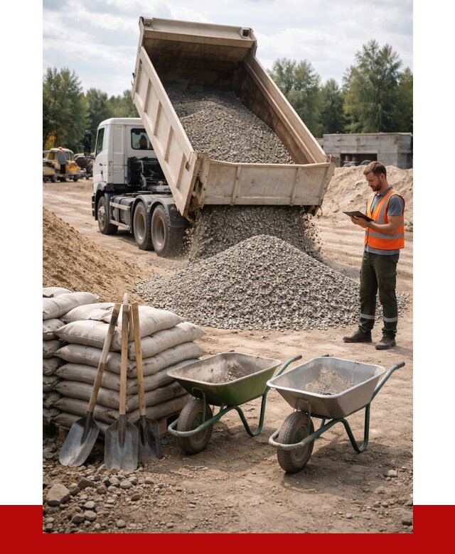 Доставка нерудных материалов в Боровичах от 1251 руб. | ПРОНЕРУДБрв