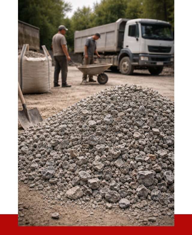 Гранитный щебень фракция 20-40 в Боровичах от 3335 руб. ПРОНЕРУДБрв