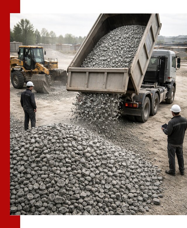 Доставка гранитного щебня фракции 20-40 в Боровичах