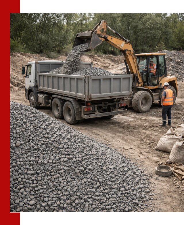 Доставка гравийного щебня в Боровичах оптом и в розницу