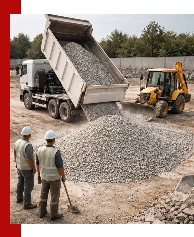 Купить известняковый щебень фракции 5–10 мм с доставкой в Боровичах