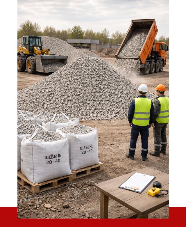 Известняковый щебень 20-40 в Боровичах от 2189 р. ПРОНЕРУДБрв