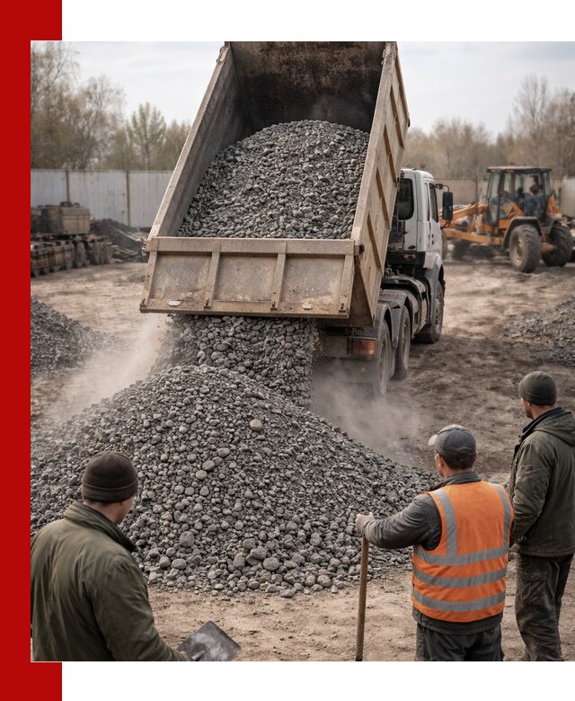Доставка шлакового щебня в удобные сроки по выгодной цене в Боровичах