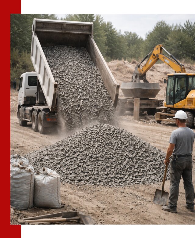 Доставка и продажа бетонного щебня в Боровичах