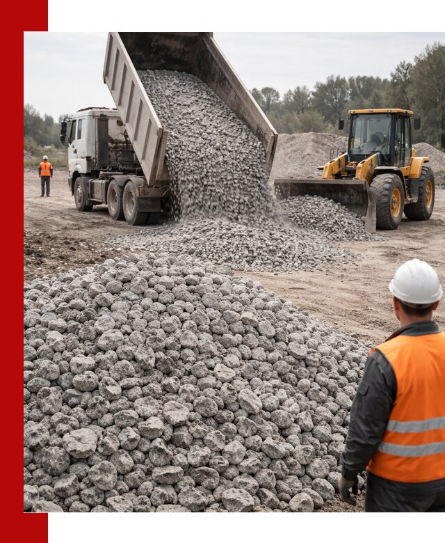 Доставка бетонного щебня фракции 20-40 в Боровичах