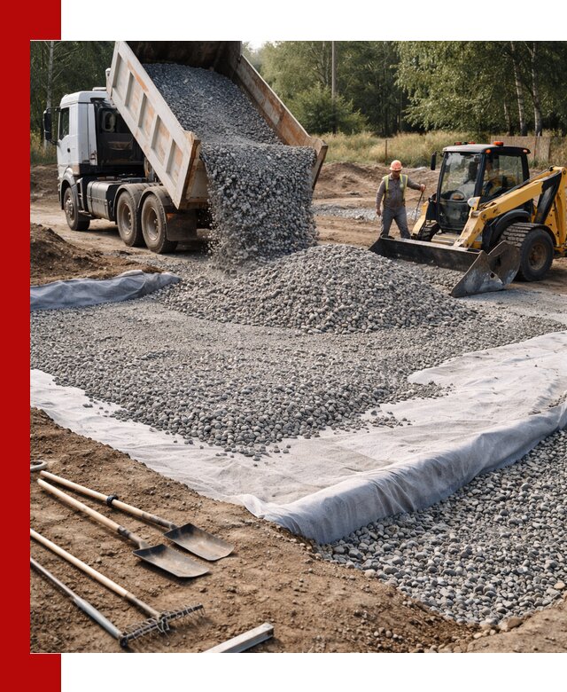 Щебень для фундамента с доставкой в Боровичах