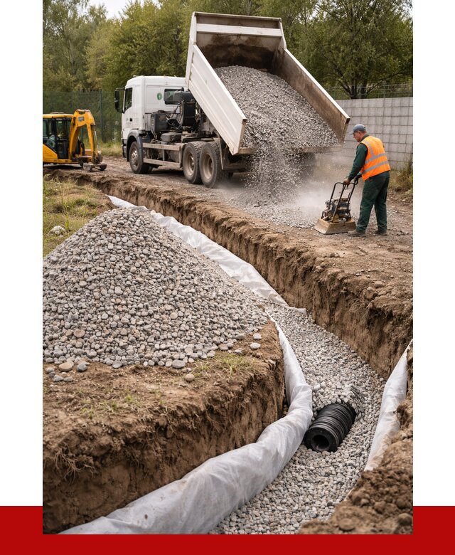 Щебень для дренажа в Боровичах от 1928 р., ПРОНЕРУДБрв доставка