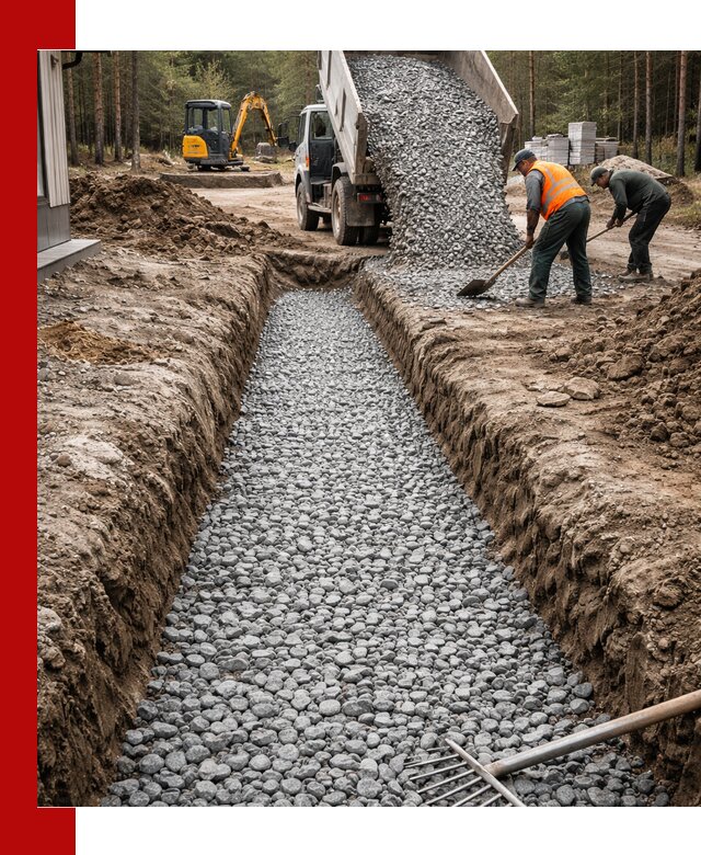 Щебень для дренажа с доставкой в Боровичах высокого качества