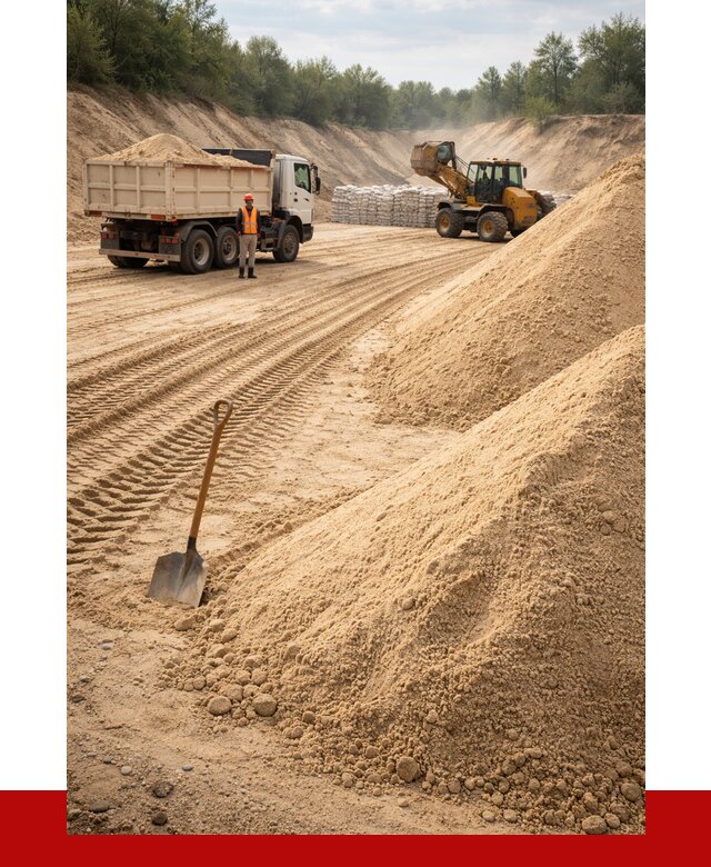 Карьерный песок мелкозернистый в Боровичах от 9381 р. | ПРОНЕРУДБрв