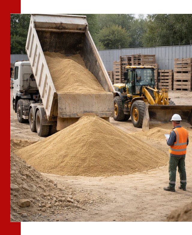 Доставка карьерного мелкозернистого песка в Боровичах