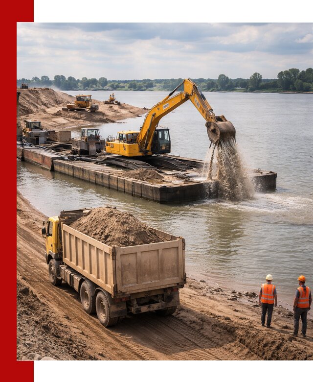 Намывной песок с доставкой в Боровичах оптом и в розницу