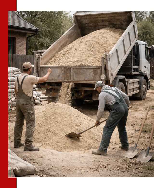 Песок для штукатурки с доставкой в Боровичах качественный и чистый