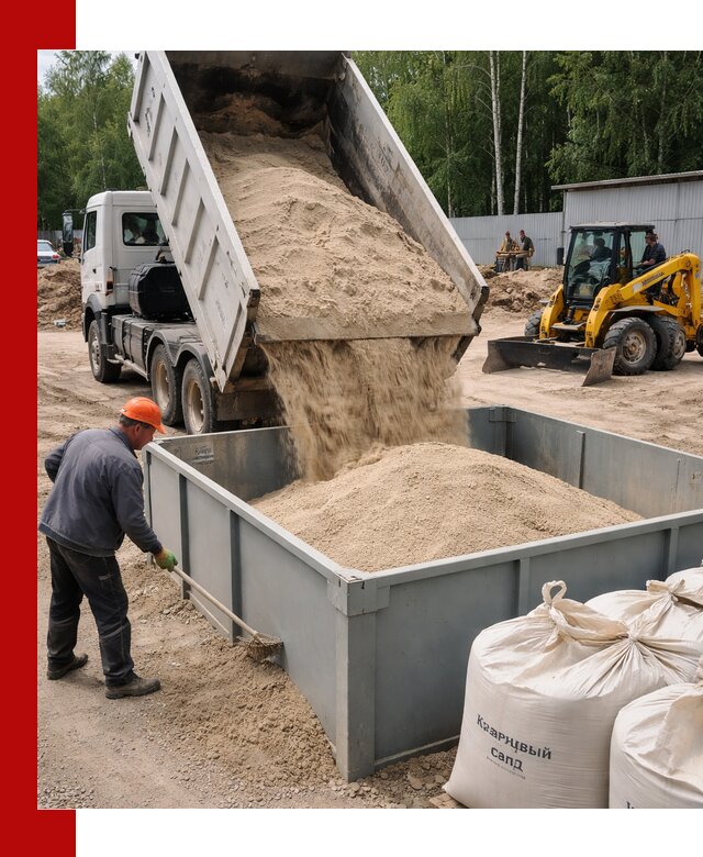 Кварцевый песок для фильтра в Боровичах — доставка и качество