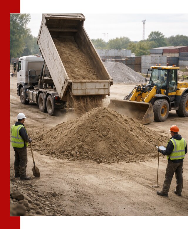 Доставка и продажа пескогрунта оптом и в розницу в Боровичах