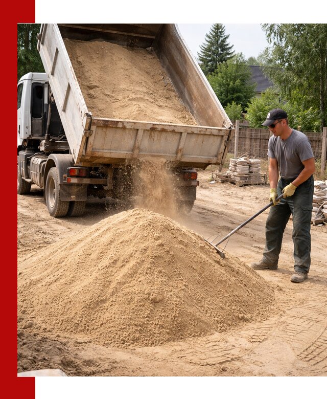 Доставка сухого песка самосвалами в Боровичах