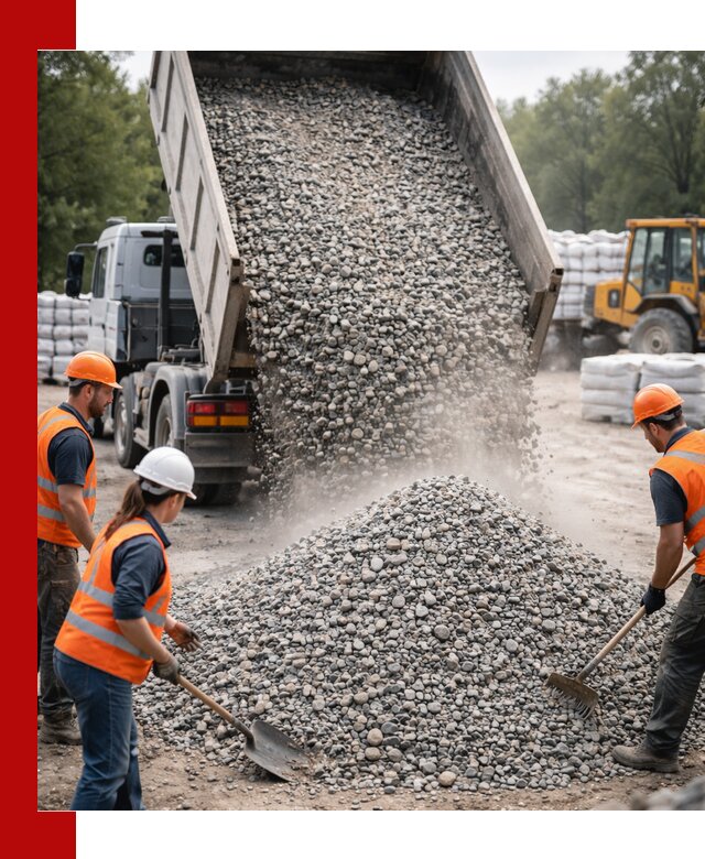 Доставка гравия и камня в Боровичах оптом и в розницу