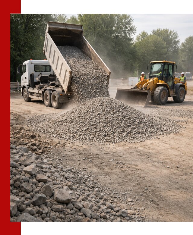 Гравий фракция 5–20 доставка в Боровичах оптом и в розницу