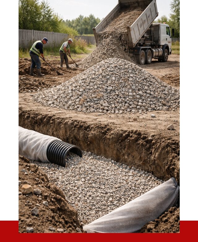 Гравий для дренажа в Боровичах от 2293 р., доставка ПРОНЕРУДБрв