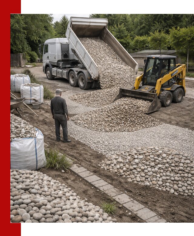 Доставка морской гальки оптом и в розницу в Боровичах