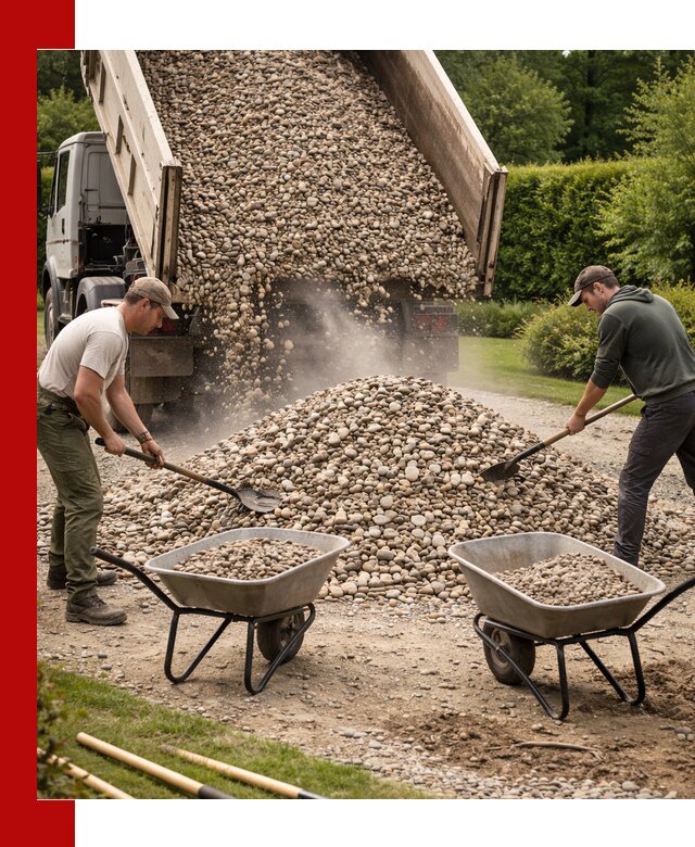 Доставка и продажа декоративной гальки в Боровичах