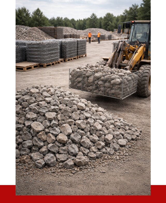 Камень для габионов фракция 70-150 в Боровичах от 4378 р. | ПРОНЕРУДБрв