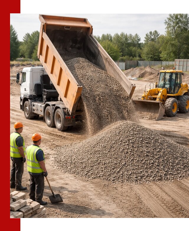 Доставка щебёночно-песчаной смеси ЩПС С7 в Боровичах