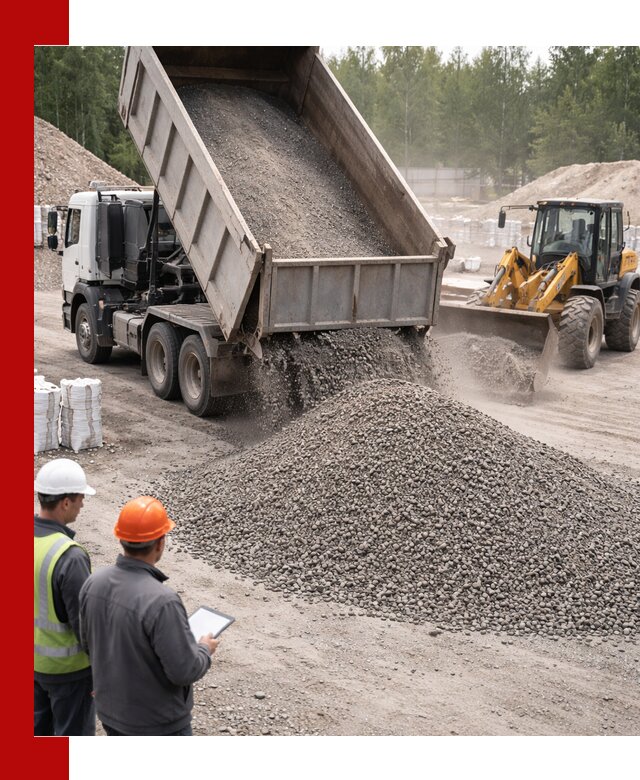 Доставка и продажа гранитного отсева 0-10 в Боровичах