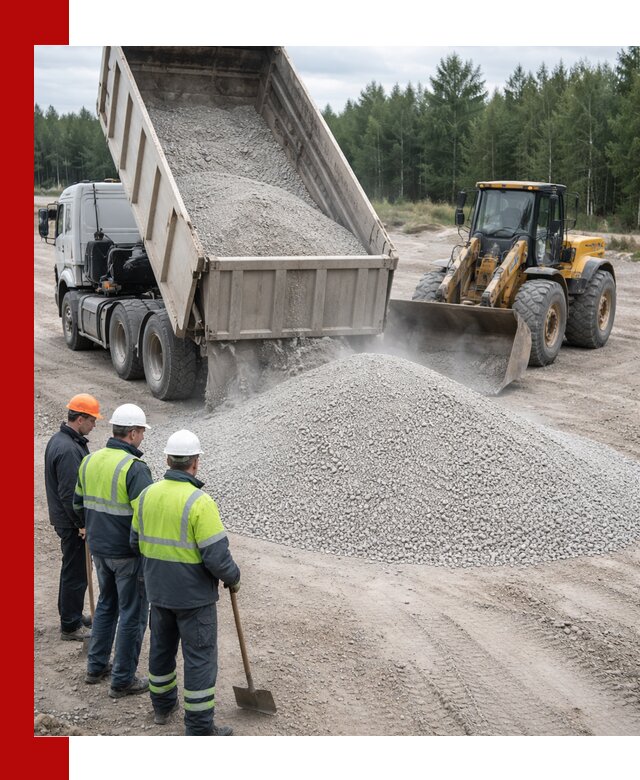 Известняковый отсев 0-5 доставка в Боровичах быстро и выгодно