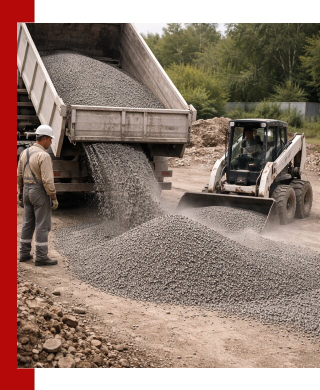 Доставка гравийного отсева 0-5 в Боровичах оптом и в розницу