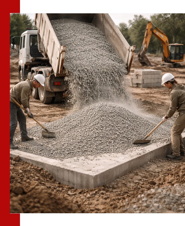 Доставка и продажа отсева для бетона в Боровичах