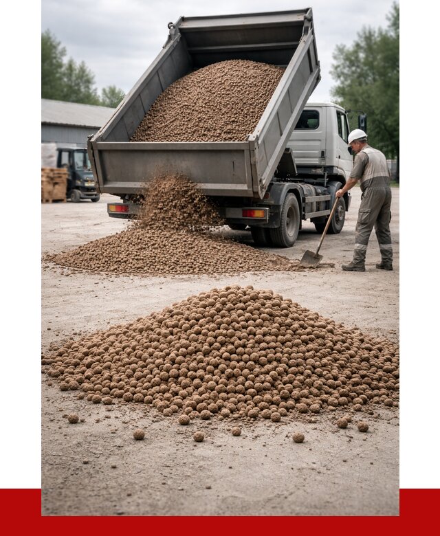 Керамзит с доставкой в Боровичах от 4378 р. за м3 | ПРОНЕРУДБрв