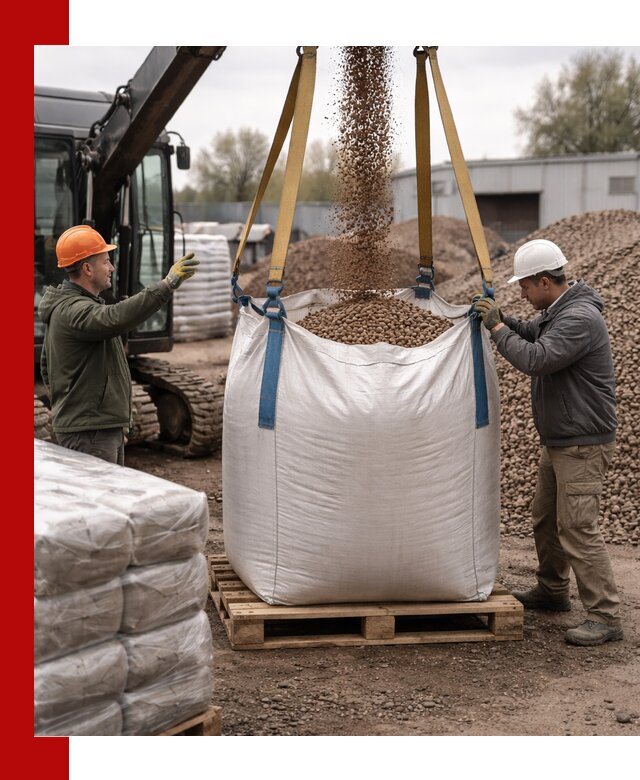 Керамзит в биг-бегах с доставкой в Боровичах