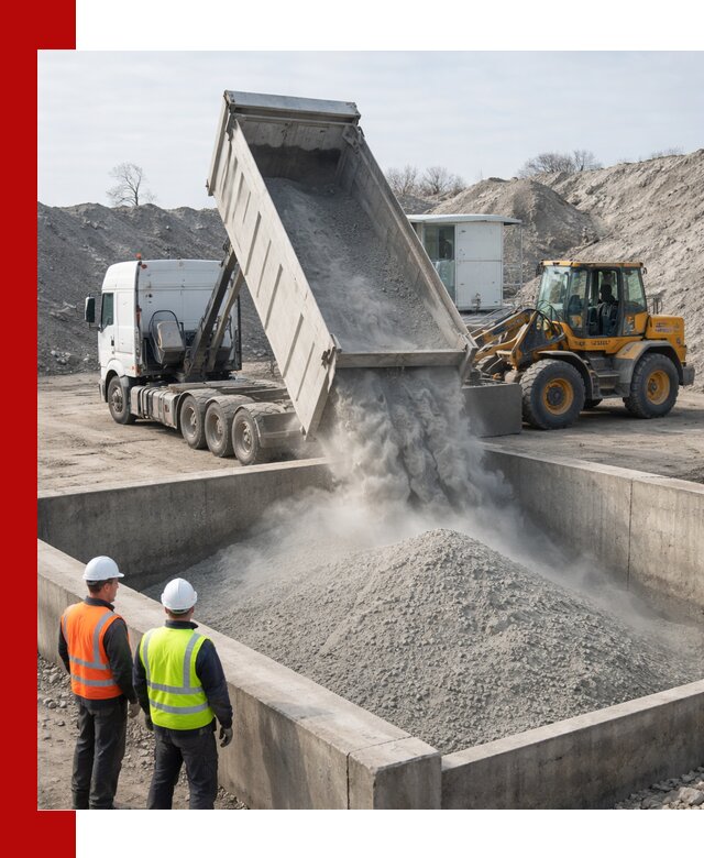 Доставка цемента навалом в Боровичах крупными партиями