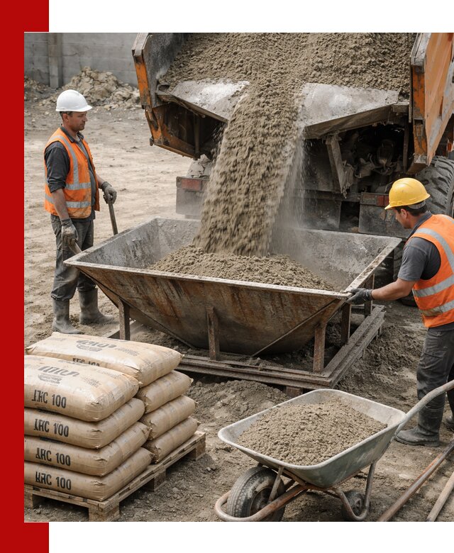 Доставка цементно-песчаной смеси М100 в Боровичах