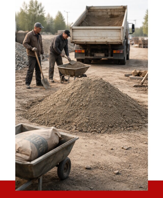 Цементно-песчаная смесь М150 в Боровичах от 4899 р. | ПРОНЕРУДБрв