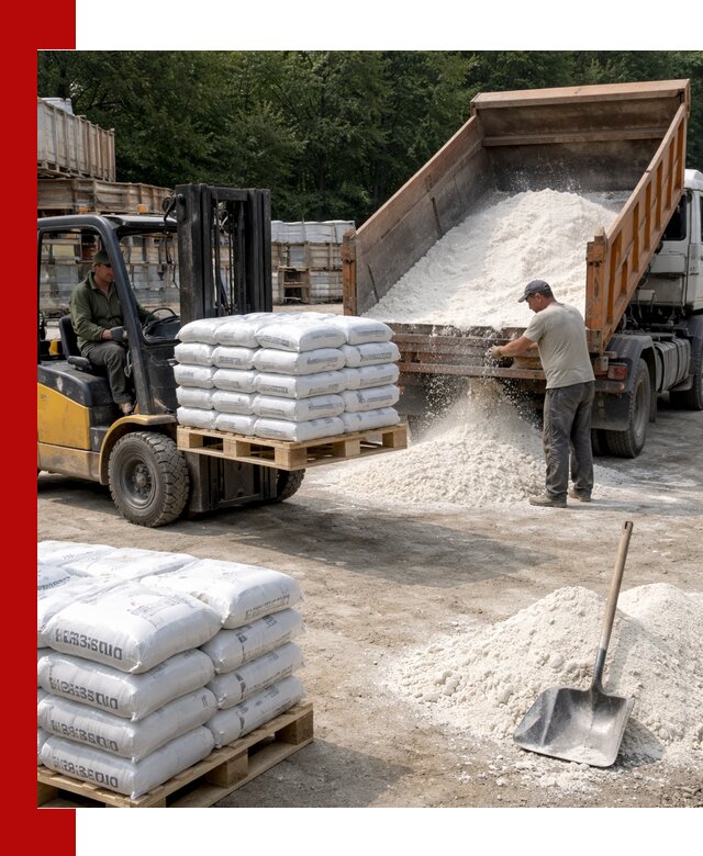 Доставка строительной извести оптом и в розницу в Боровичах