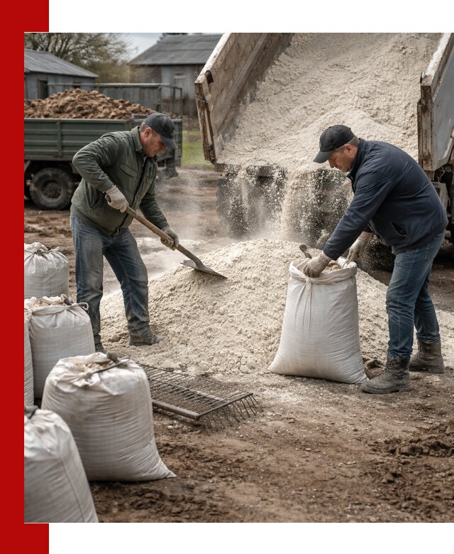 Доставка извести пушонки в Боровичах оптом и мелким оптом