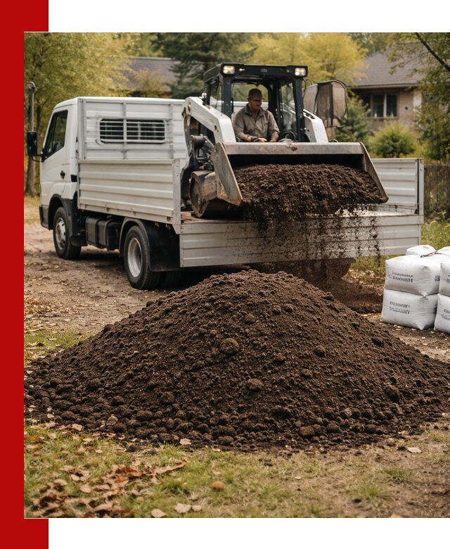 Доставка садовой земли в больших объёмах в Боровичах