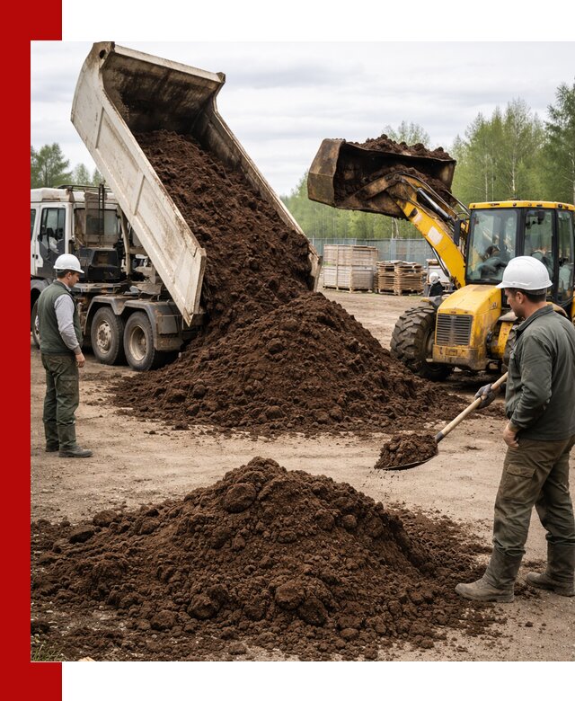 Доставка торфа оптом и в мешках в Боровичах