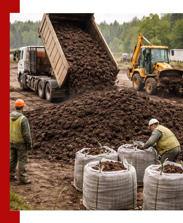 Доставка нейтрального торфа в Боровичах оптом и в розницу