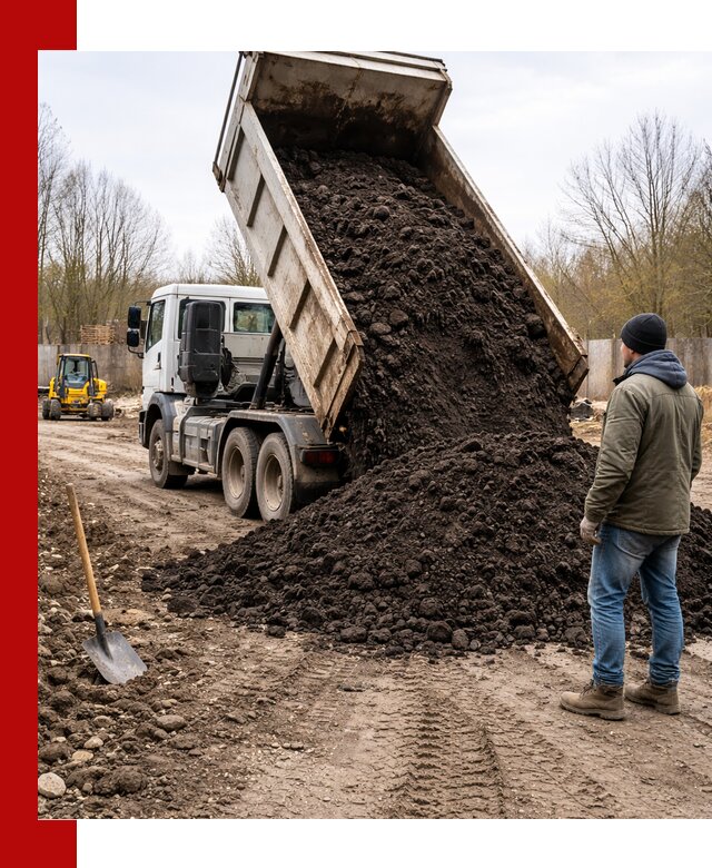 Доставка чернозема навалом в Боровичах быстро и выгодно