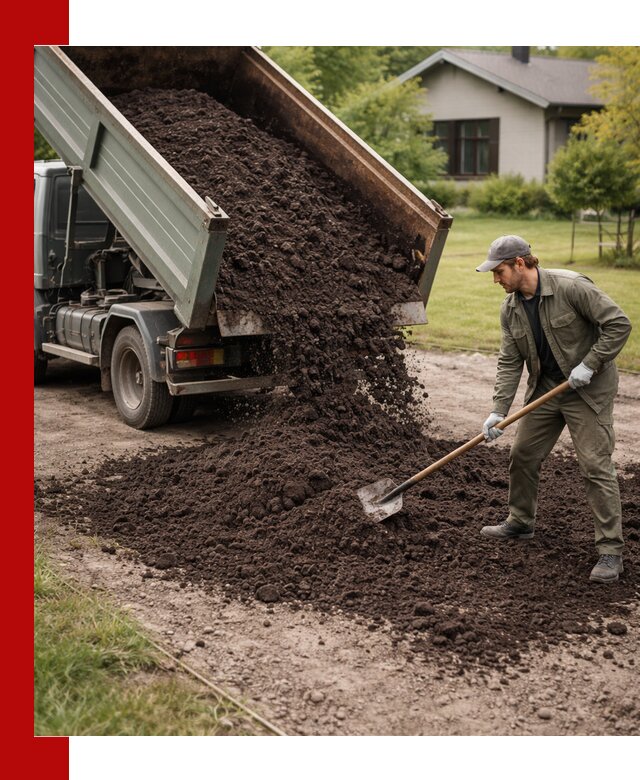 Чернозем для газона с доставкой в Боровичах быстро и качественно