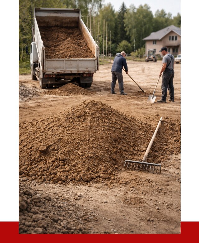 Суглинок для планировки в Боровичах с доставкой от 4378 р. | ПРОНЕРУДБрв
