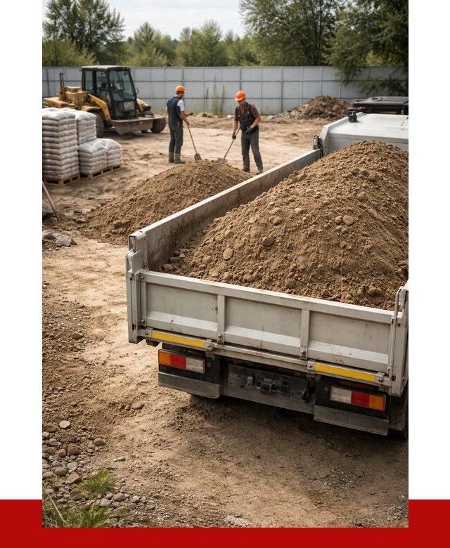 Супесь с доставкой в Боровичах от 2554 р. за куб | ПРОНЕРУДБрв