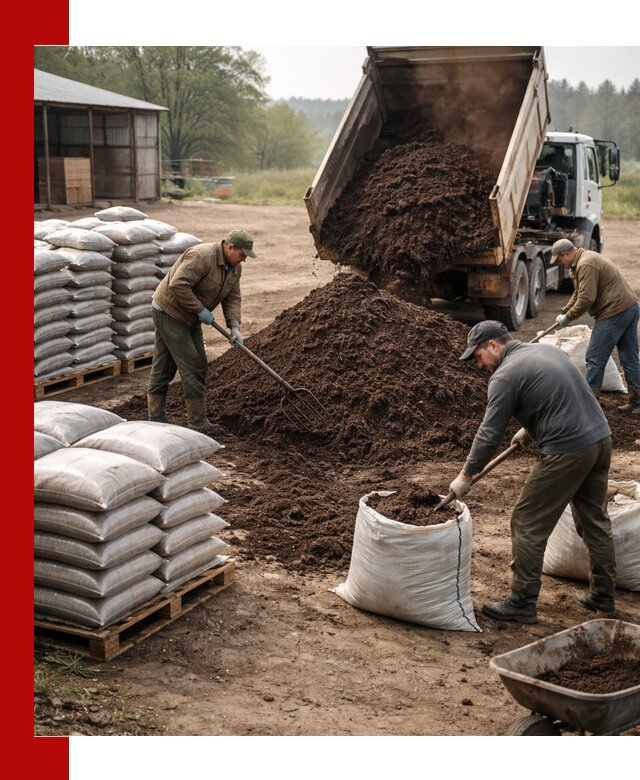 Доставка компоста оптом и в розницу в Боровичах