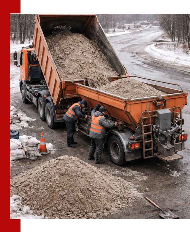 Поставка и вывоз пескосоля в Боровичах оптом и в розницу