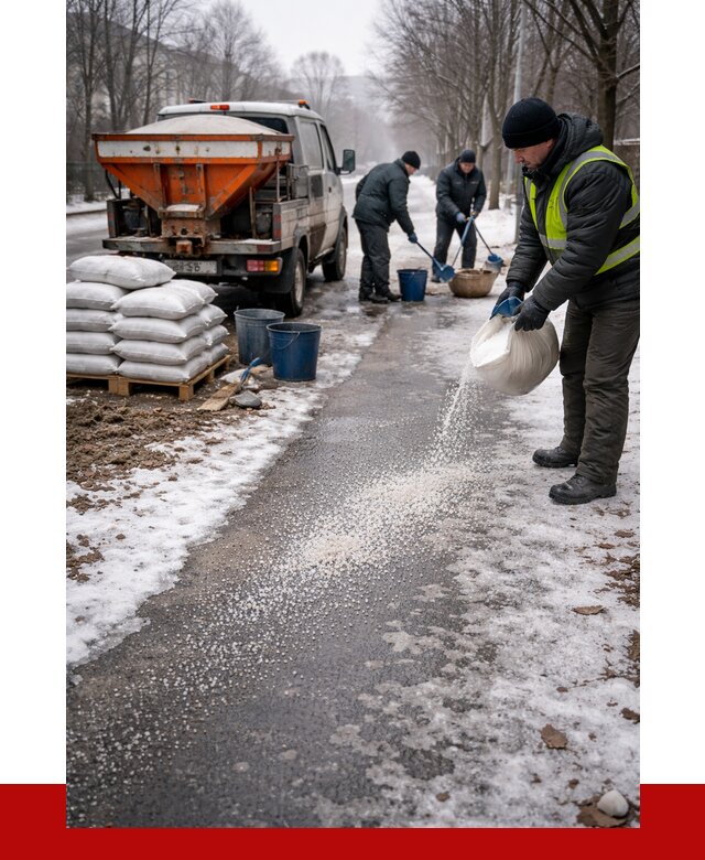 Реагент против гололеда в Боровичах с доставкой от 4690 р. | ПРОНЕРУДБрв