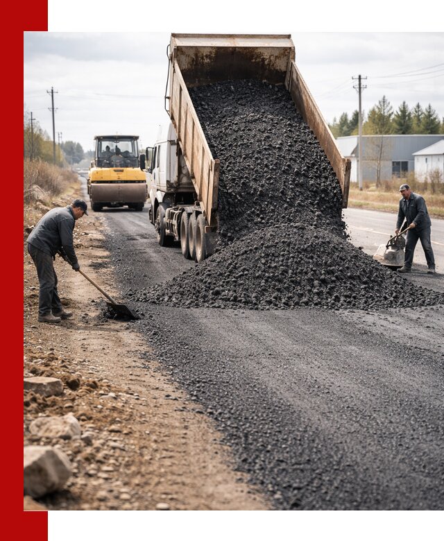 Асфальтовая крошка для дорог в Боровичах — поставка и доставка