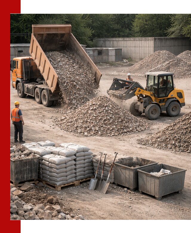 Вторичные материалы для отсыпки в Боровичах — поставка и доставка