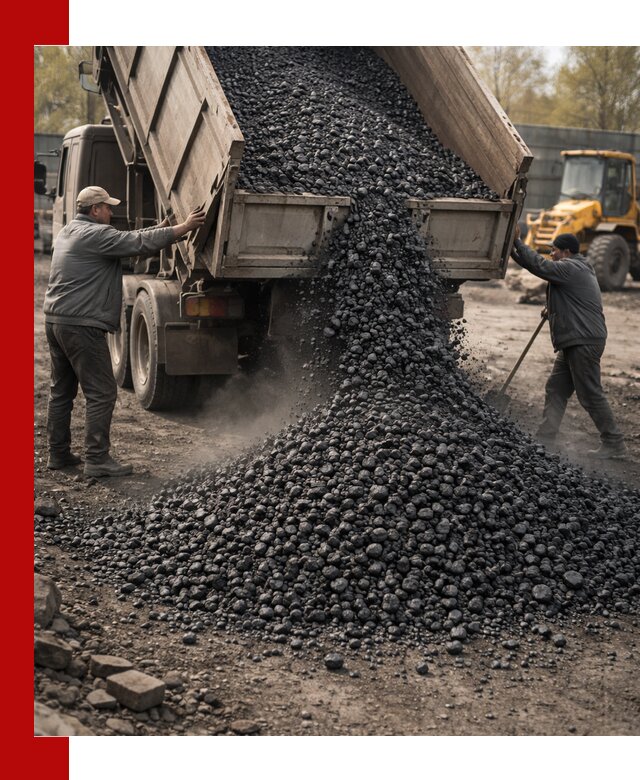 Доставка угля семечка самосвалами в Боровичах